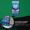 Wandbild Leinwand Bilder mit Uhr 30x60 Bäume malen Produktbild-Vorschau 5