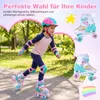 Detské kolieskové korčule COSTWAY Rainbow, nastaviteľné v 4 Náhľad obrázku produktu 9