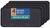Schuhabtropfschale 78x38x2,5cm Schwarz 4er-Pack, Schuhwanne Produktbild-Vorschau 1