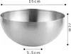 2er Set 15cm Salatschüssel Sets Schüssel Edelstahl Silber Produktbild-Vorschau 2