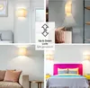 Wandleuchte Loft im modern Stil weiß Stoffschirm 1x E27 bis Produktbild-Vorschau 3