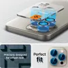 A collage of images showing a phone lens protector installation tool and the product itself on a phone. Anteprima dell’immagine prodotto