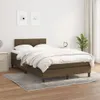 vidaXL Boxspringbett mit Matratze Dunkelbraun 120x200 cm Produktbild-Vorschau 2