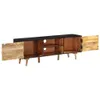 vidaXL Armoire TV 140x30x46 cm Bois de manguier brut et Voir les images du produit 3