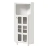Armoire d'angle avec surface laquée & éclairage LED - Voir les images du produit 10