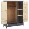 vidaXL Armadio a 3 ante Hill grey 127x50x170 cm in legno di Anteprima dell’immagine prodotto 9