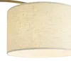 Lampada ad arco moderna in ottone con paralume beige Anteprima dell’immagine prodotto 2