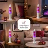 Lavalampe Weiß Lila Rot inkl. G9 Leuchtmittel Retro Design Produktbild-Vorschau 4
