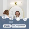 ZMH Zrkadlová lampa Kúpeľňa Nástenná lampa 8W Zlatá Náhľad obrázku produktu 3