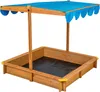 tectake® Sandkasten Emilia 120 x 120 x 120 cm Produktbild-Vorschau 3