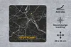 MuchoWow® Mauspad Mousepad Stuttgart - Gold - Karte - Produktbild-Vorschau 2