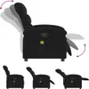 masážní křeslo vidaXL Black Fabric Náhled obrázku produktu 2