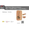 F2 Kork Balance Board Pill 73x28cm mit Korkrolle + Kork Produktbild-Vorschau 6