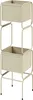 BELIANI Blumentopfständer Beige Metall 75 cm Hoch Produktbild-Vorschau 1