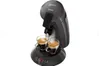 A coffee maker brewing coffee into two glass cups. Produktbild-Vorschau