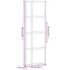 vidaXL Drzwi przesuwne czarne 76x205 cm szkło hartowane i Podgląd zdjęcia produktu 7