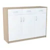 Commode 3 tiroirs et 3 portes finition mate, commode 110cm Voir les images du produit 7