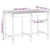 Gartentisch Honigbraun 159,5x82,5x110 cm Massivholz Kiefer Produktbild-Vorschau 7