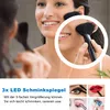 Badspiegel mit Bluetooth 100×60cm Uhr Schminkspiegel Produktbild-Vorschau 5