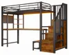 Letto a soppalco MODFU, 90 x 200 cm, in metallo, letto per Anteprima dell’immagine prodotto 10