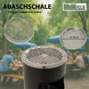 Abfalleimer mit Aschenbecher 30 L Schwarz Metall Produktbild-Vorschau 3