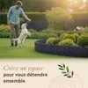 Floranica Bordure de Jardin en bois 20 x 100 cm Anthracite Voir les images du produit 6