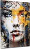 Pop Art abstrakt Splash Girl Leinwandbild Wandbild Deko Produktbild-Vorschau 1