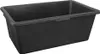 A black rectangular mortar tub is shown from a slightly elevated side angle against a white background. Produktbild-Vorschau