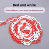 Absperrkette - Kunststoffkette - 6 mm - 25 m - Rot-Weiß - Produktbild-Vorschau 3