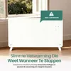 Emerio Glazen Radiator – 25 m² – 2000W – 2 Standen – Timer Productafbeelding-voorbeeld 4