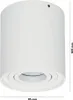 hoftronic LED Aufbaustrahler 2x4W 345lm 2700K Weiß GU10 Produktbild-Vorschau 7