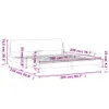 vidaXL Cadre de lit "Dover" rose 200x200 cm velours Voir les images du produit 12