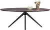Homestyle4u Esstisch Oval Schwarz Braun Esszimmertisch Produktbild-Vorschau 13