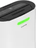 A close-up, angled view of the top section of a white dehumidifier. Náhled obrázku produktu