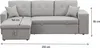 Divano letto angolare/reversibile "Axel" - 3 posti - Grigio Anteprima dell’immagine prodotto 5