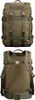A product shot of a green rucksack, shown from the front and back. Produktbild-Vorschau
