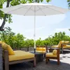 Sonnenschirm 3,5m rund weiß Garten Balkon knickbar mit Produktbild-Vorschau 5