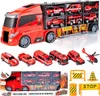 Malplay vigili del fuoco giocattolo trasporto camion auto Anteprima dell’immagine prodotto 9