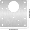 INF Piastra di riparazione per cerniere per mobili 9x9 cm Anteprima dell’immagine prodotto 2