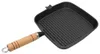 vidaXL Grillpfanne mit Holzgriff Gusseisen 20 x 20 cm Produktbild-Vorschau 7