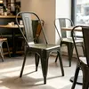 Lot de 8 chaises de salle à manger empilables en métal, Voir les images du produit 2