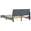 Design Bettgestell mit LED-Leuchten Dunkelgrau 140x200 cm Produktbild-Vorschau 8