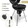 deluxe4home® Kugelgrill mit Deckel Ø55 cm I Rollbarer Produktbild-Vorschau 5