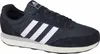A side view of a black Adidas running shoe with white stripes. Produktbild-Vorschau