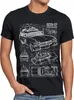 style3 ECTO-1 Blaupause Herren T-Shirt geisterjäger, Produktbild-Vorschau 1
