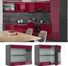 Küchenglasschrank Vicco R-Line Rot Hochglanz 80 cm, Model Produktbild-Vorschau 2