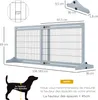 PawHut Barrière de sécurité pour chien extensible barrière Voir les images du produit 5