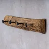 Wandgarderobe Holz Teak L50cm Garderobe Recyclingholz Produktbild-Vorschau 3