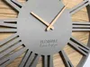 Groß wanduhr ohne tickgeräusche Roman LOFT Grau 50cm, Produktbild-Vorschau 4