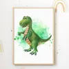 Dinosaurier 4er Set Bilder Kinderzimmer Dino Deko DIN A4 Produktbild-Vorschau 6